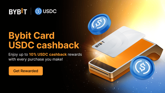 Bybit Card: Get USDC cashback every time you spend!