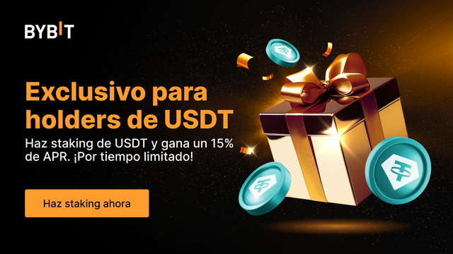 Oferta relámpago de USDT: ¡Haz staking en USDT para disfrutar de un 15% de APR y compartir un fondo de premios de 300,000 USDT!