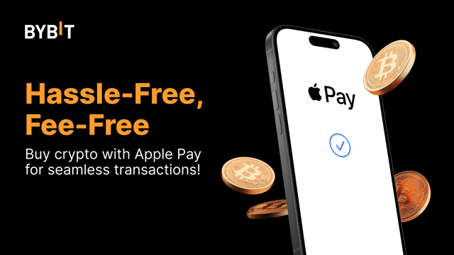 Buy Crypto With Apple Pay and  Enjoy Zero Fees!