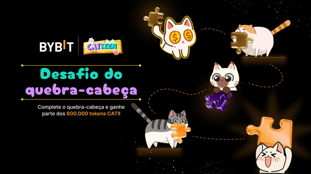 Complete o quebra-cabeça e ganhe muito: 600.000 tokens CATI disponíveis!