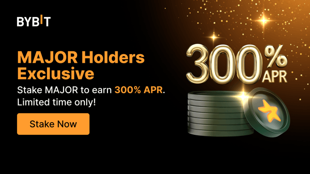 Unlock Full Potential of Your MAJOR Holdings: Stake MAJOR to Enjoy 300% APR! 🚀
