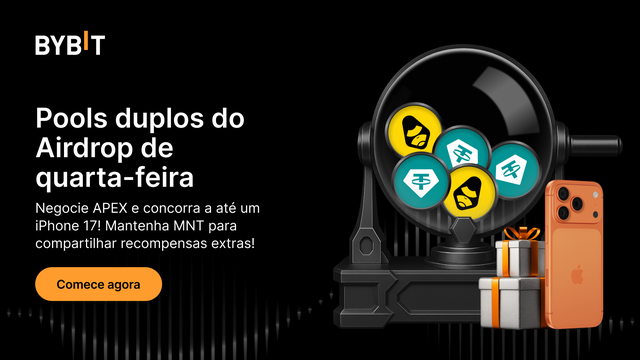 Airdrop de quarta-feira: Negocie APEX e concorra a até um iPhone 17! Faça hold de MNT para compartilhar recompensas extras!
