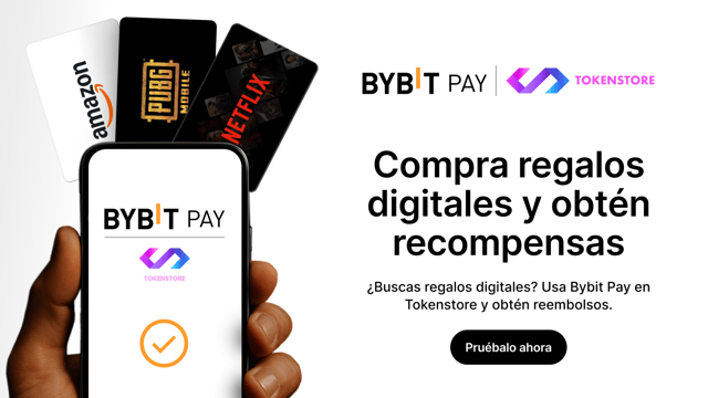 [Bybit Pay x Tokenstore] Reembolso instantáneo: Hasta un 50% en tu primera compra