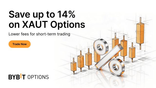 Short-dated XAUT Options fee discount now live: Save up to 14%