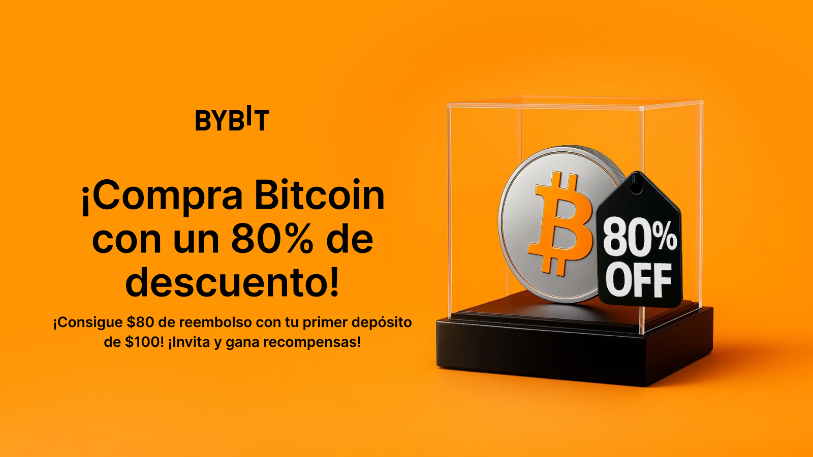 Bybit Announcement | BTC acaba de alcanzar nuevos máximos: ¡Aprovecha un 80  % de descuento antes de que se agote!