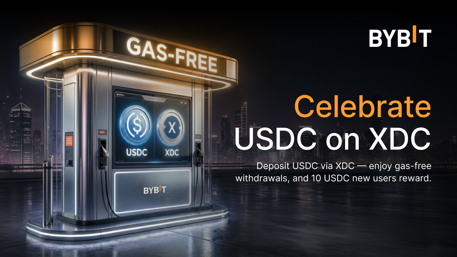 Bybit Announcement | USDC is live on XDC: Enjoy zero fees and deposit  rewards