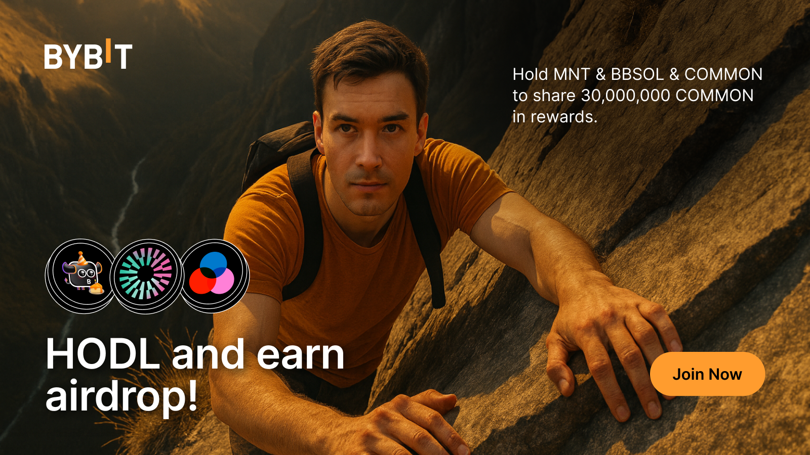 Bybit Announcement | HODL MNT and COMMON and BBSOL and win 30,000,000 COMMON