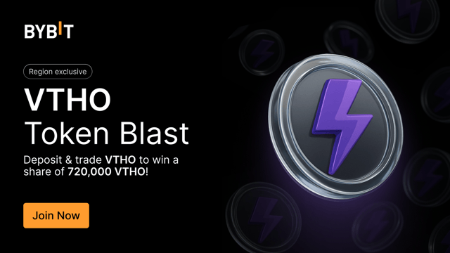 🎉 VTHO Token Blast: Deposit and trade to win your share of 720,000 VTHO!