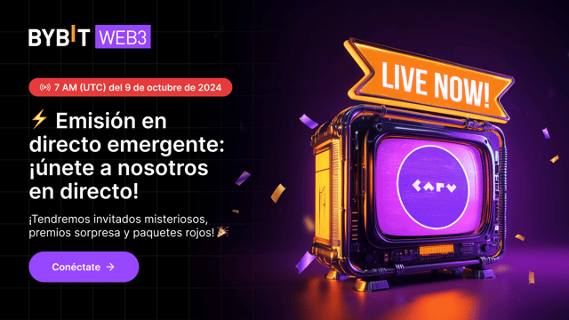 [CARV] Emisión en directo emergente de Bybit: ¡Prepárate para sorpresas y nuevos listados muy interesantes! 🎉