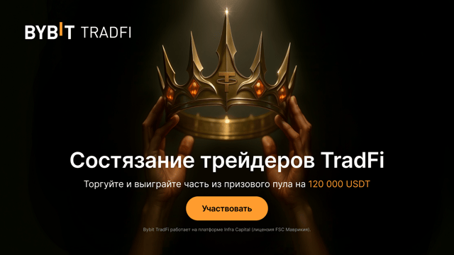Состязание на TradFi: пул 120 000 USDT