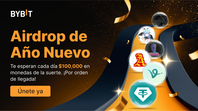 Airdrop de Año Nuevo: Gana cada día parte de los $100,000 disponibles en monedas de la suerte ¡por orden de llegada!