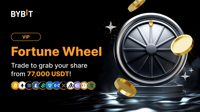 VIP Fortune Wheel: Trade to Claim Your Share From a 77,000 USDT Prize Pool!