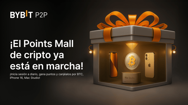 Points Mall de cripto ¡reúne puntos a diario para ganar BTC, Mac Studio, iPhone 16 y más!