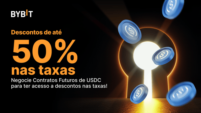 Negocie Futuros de USDC para um desconto de até 50% nas taxas!