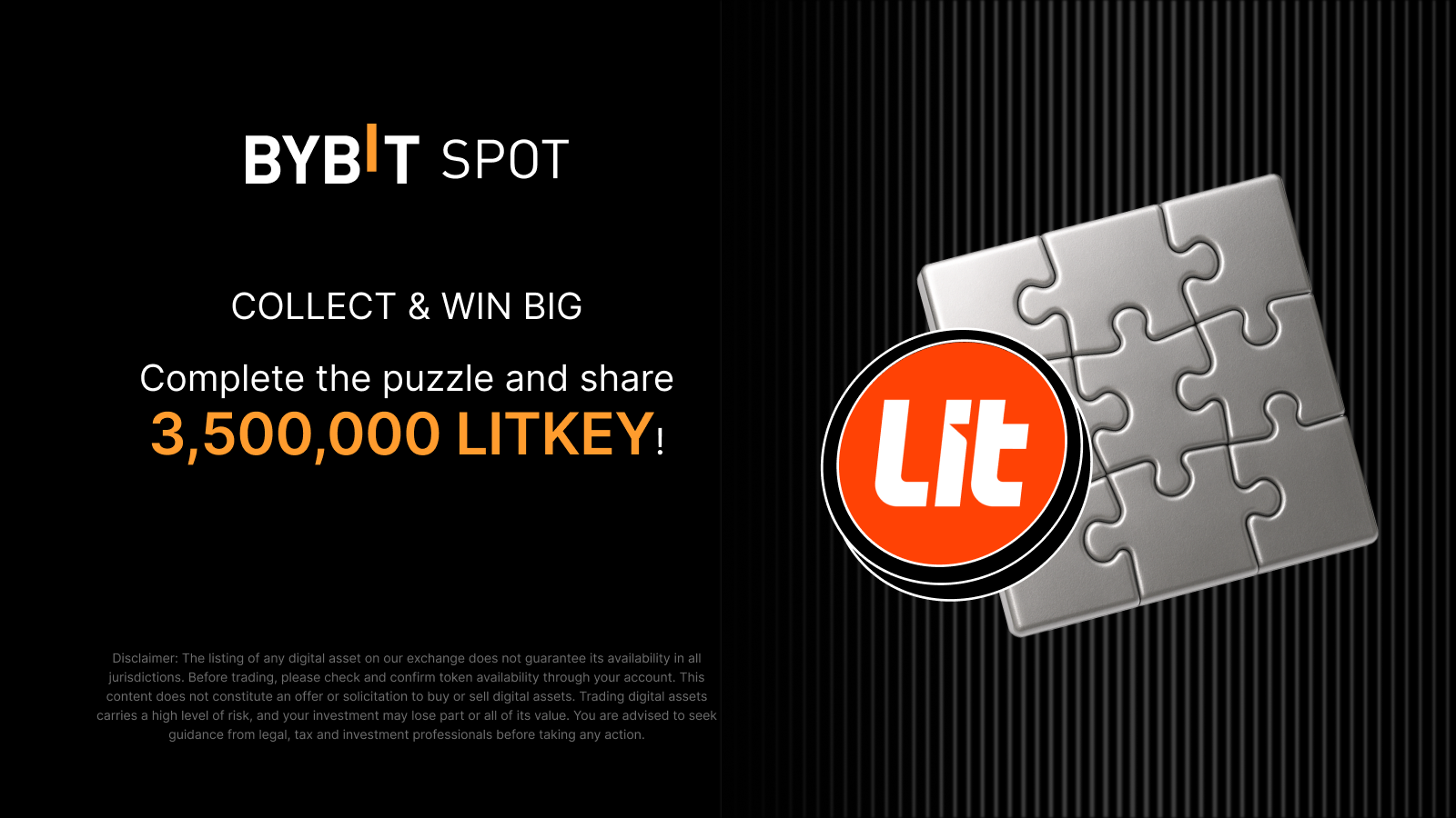 Bybit Announcement | Join LITKEY Puzzle Hunt and win a share of 3,500,000  LITKEY
