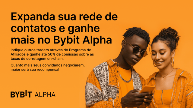Comissão de afiliados do Bybit Alpha: Ganhe com as taxas de corretagem do Alpha