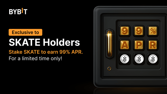 Join the SKATE party: Stake SKATE to enjoy 99% APR and share a 500,000 SKATE prize pool!