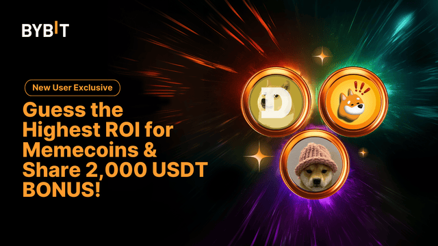 [New User Exclusive] Guess the Highest ROI for Memecoins & Share From 2,000 USDT!