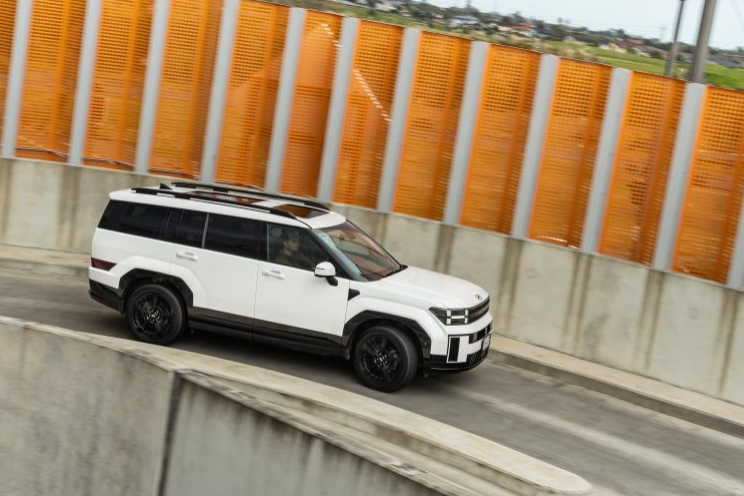 Hyundai Sante Fe driving side view