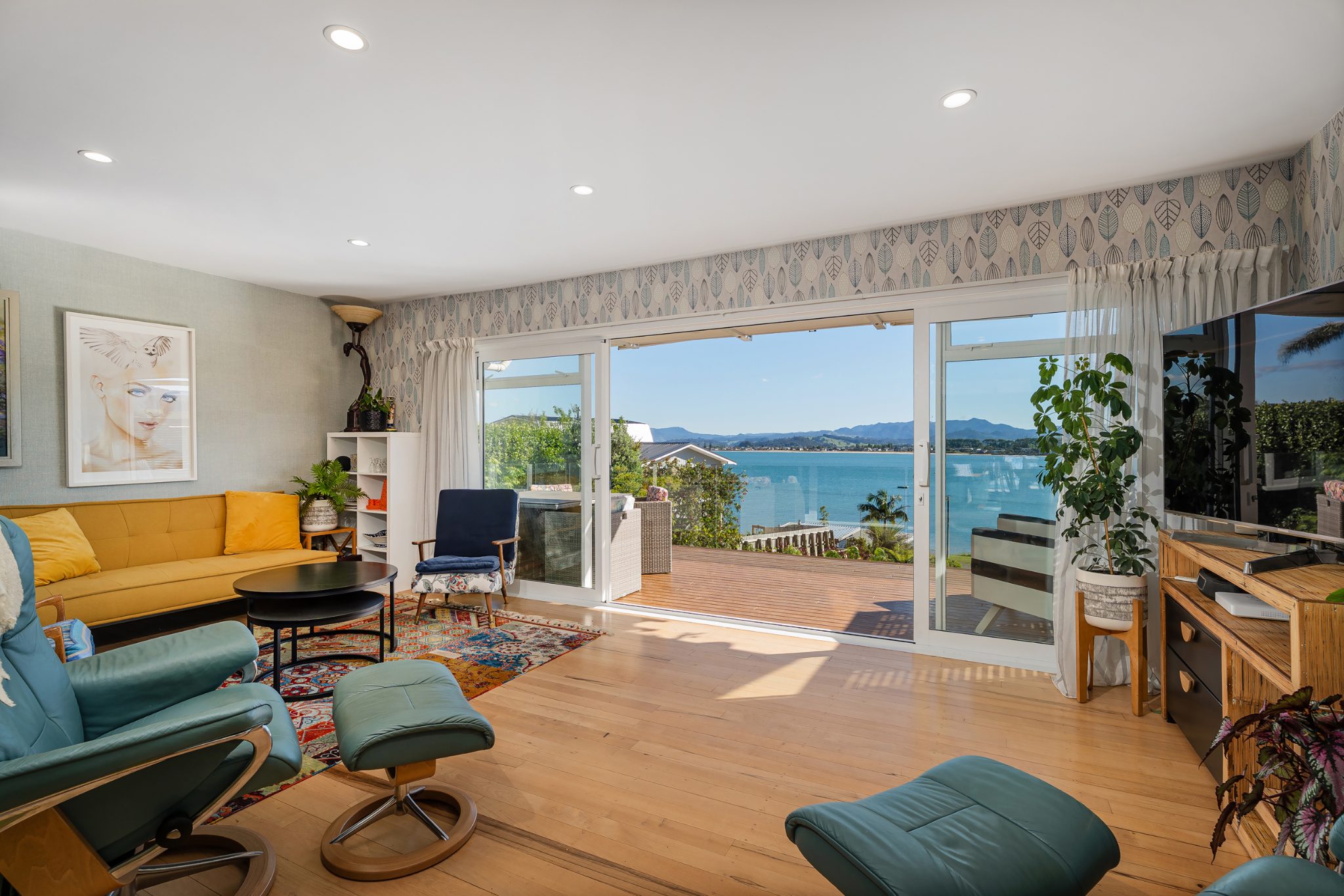 Living room of Whitiangi property