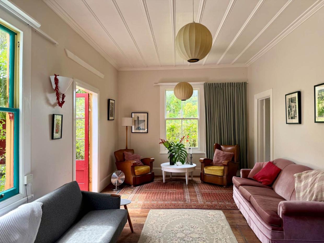 The home has been thoughtfully updated. 