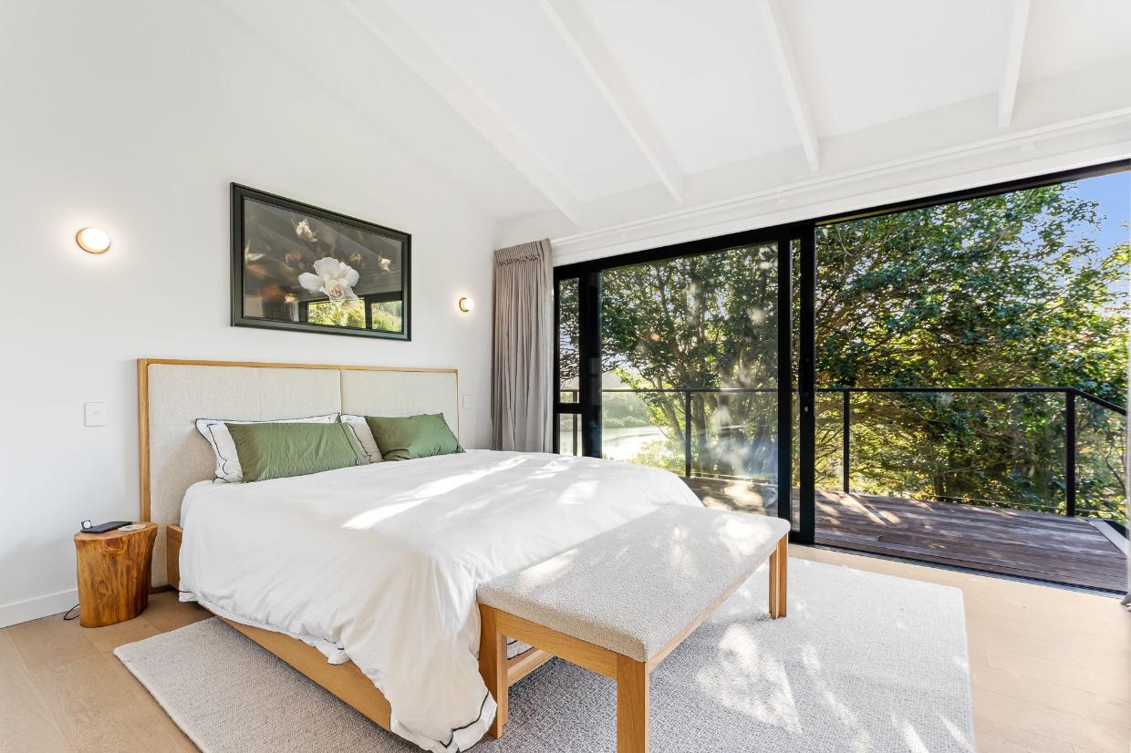One of the four bedrooms.