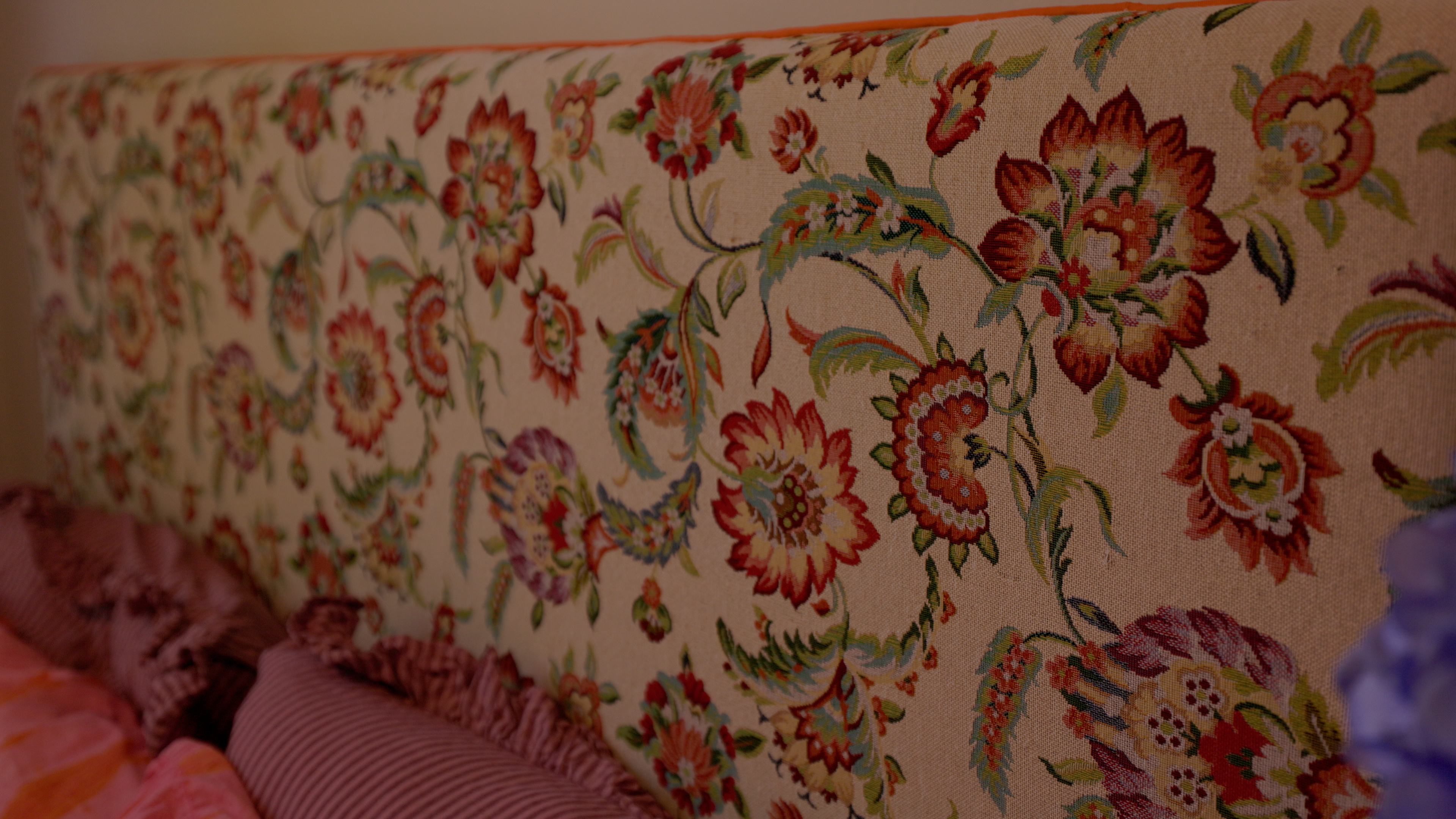 Floral headboard