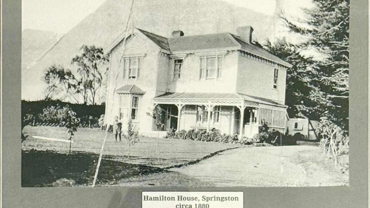 An old photograph of Hamilton House which is part of a collection that comes with the property.
