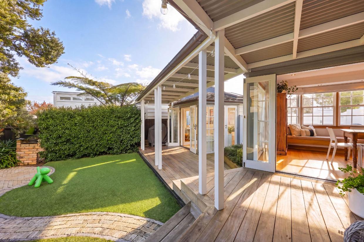 The owners believe the builder sourced plans for an “1880s cottage” on the internet. Photo: Ray White