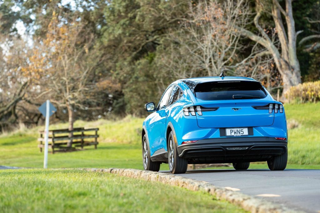 2023 Ford Mach-E dynamic rear shot