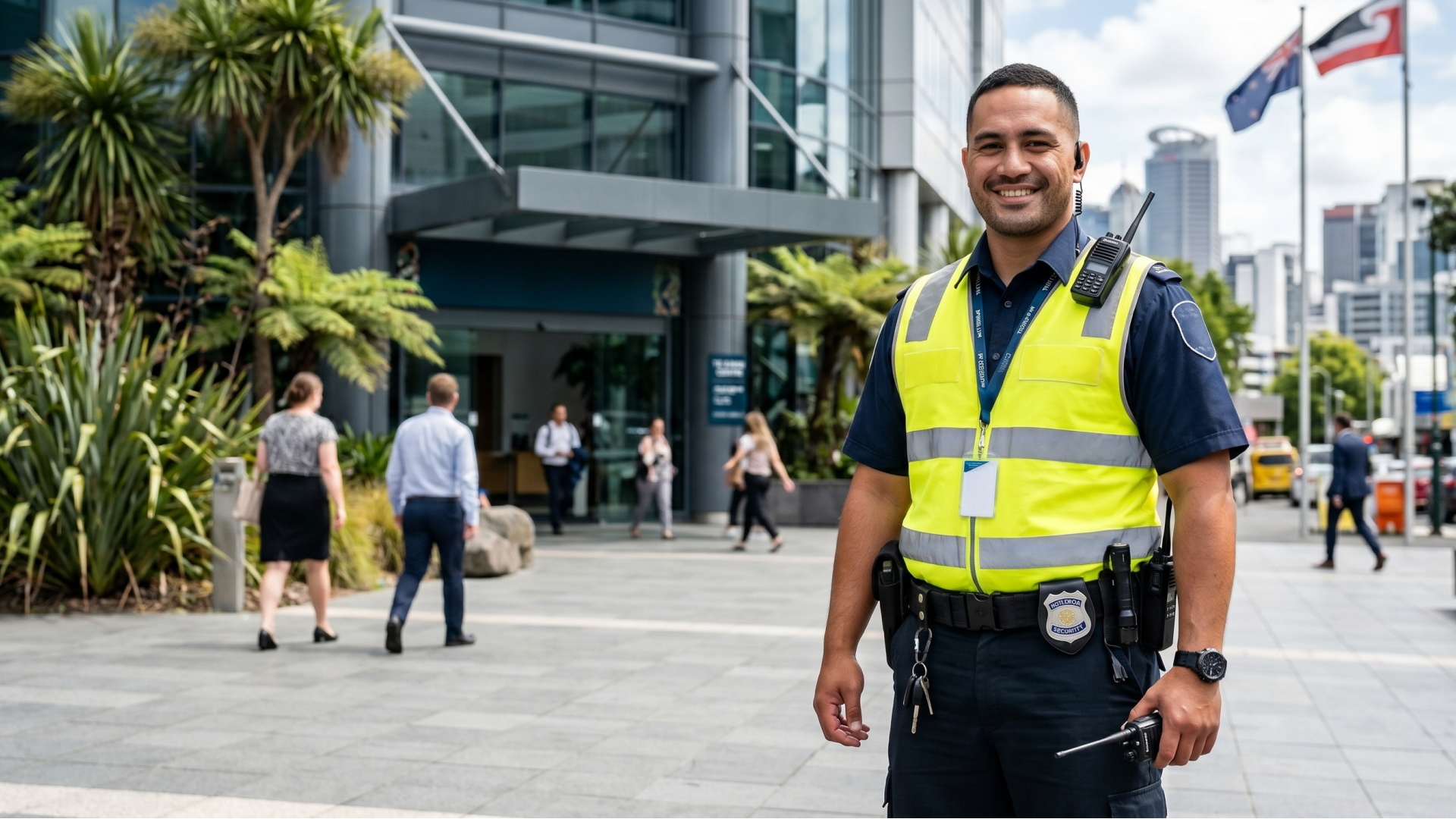 Male security guard in NZ
