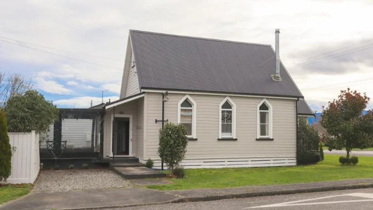St Andrews in Ahaura has been reborn. Photo: HARCOURTS/TRADE ME