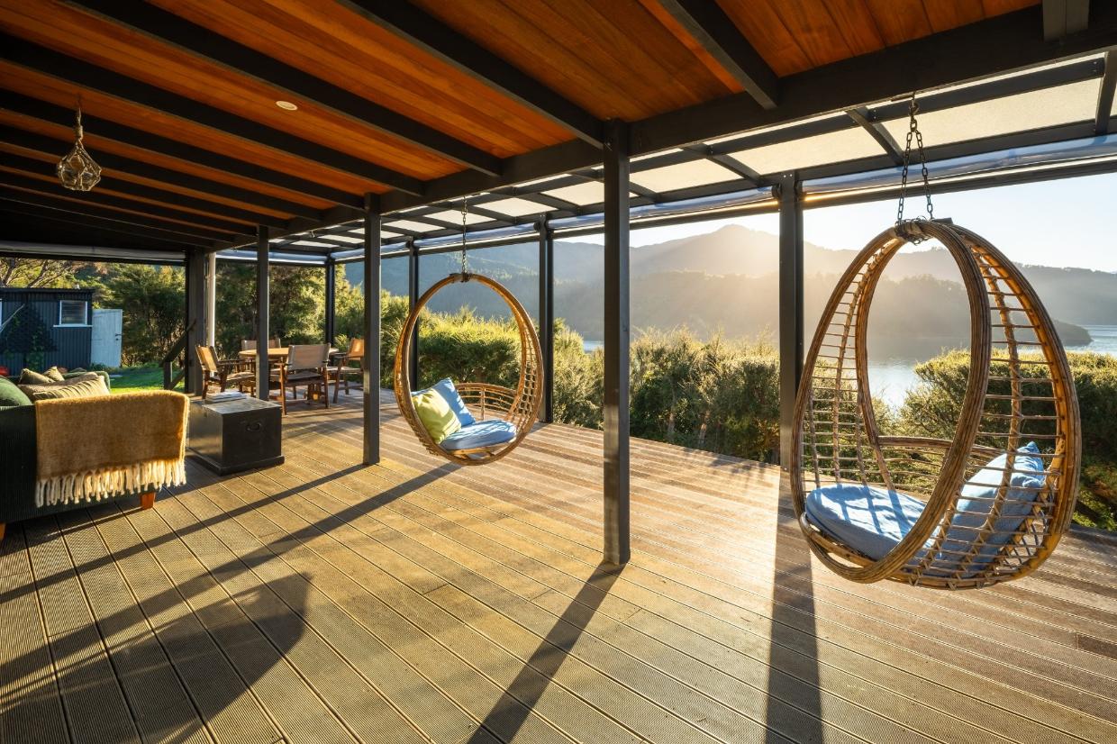 Relaxing views and outdoor seating