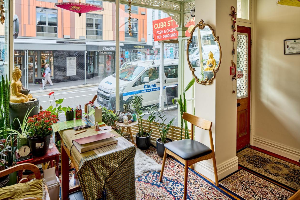Shop front on cuba street