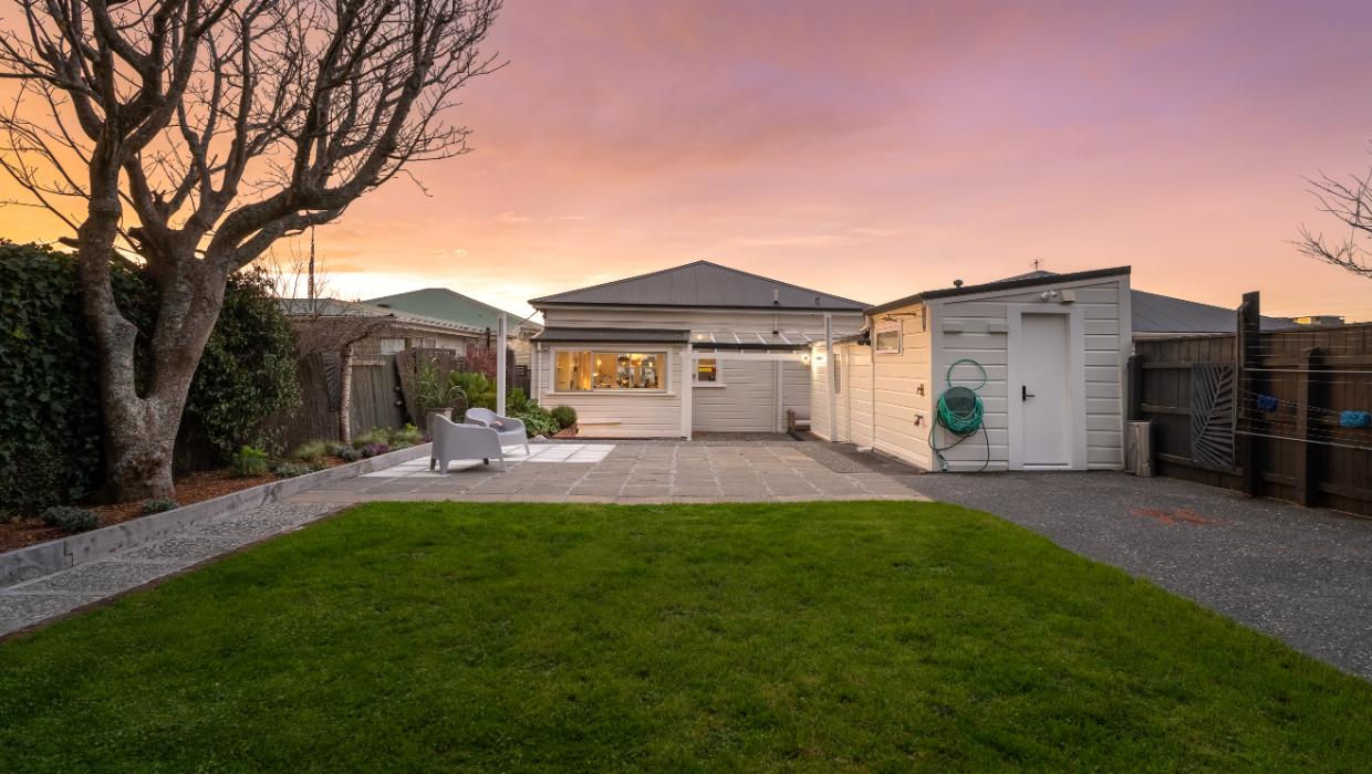 The backyard was a big selling point. Photo: LOWE & CO