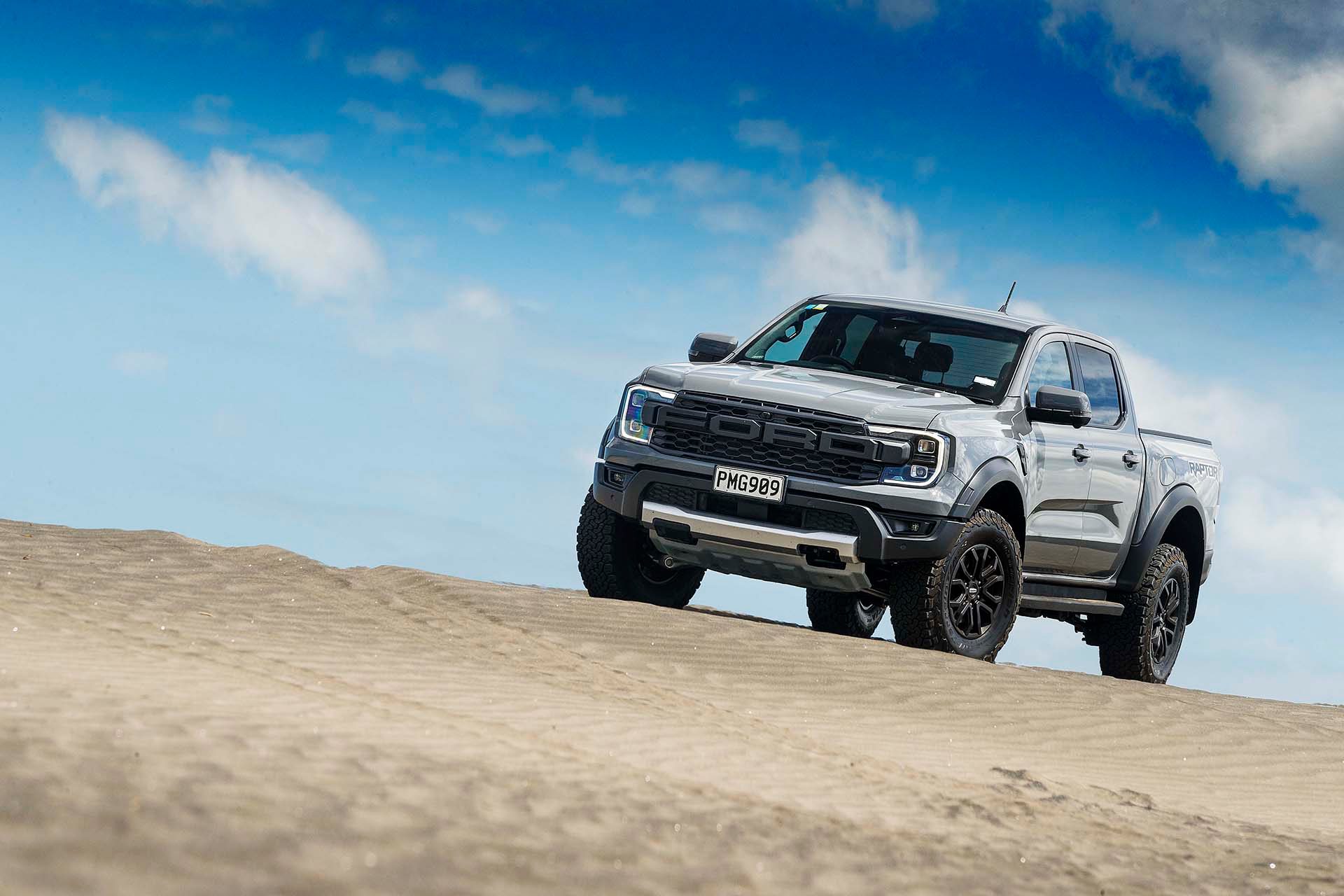 Ford Ranger Raptor On Top of Dune