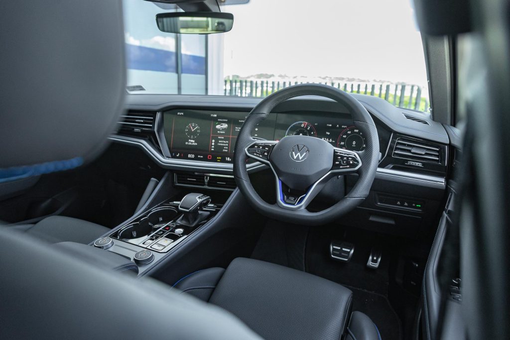 VW Touareg R dash interior view 