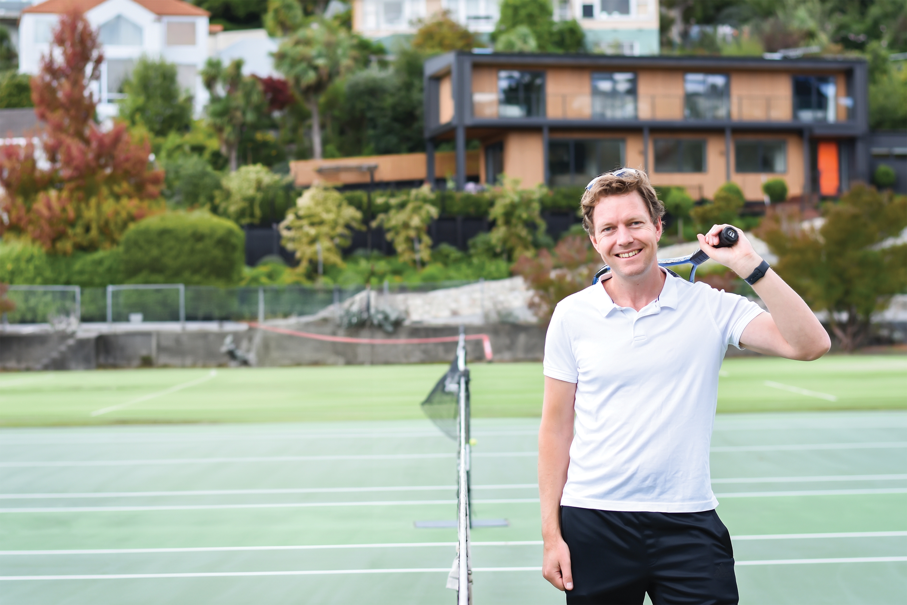 Shane Langman at the Cashmere Tennis Club