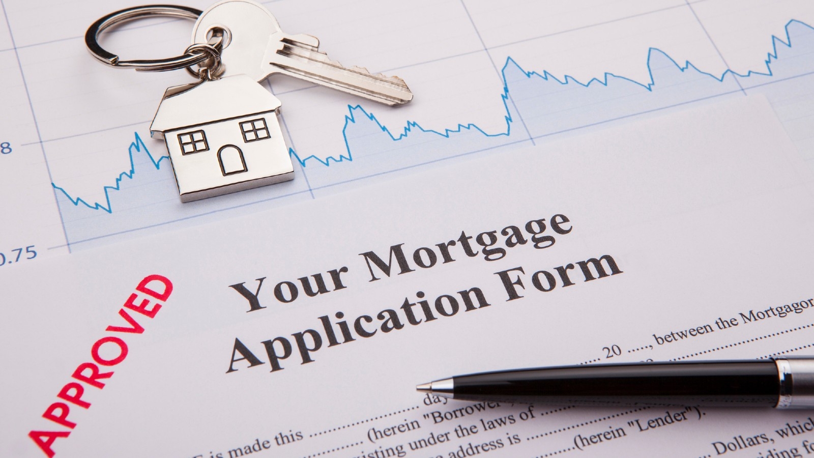 Mortgage application form. 
