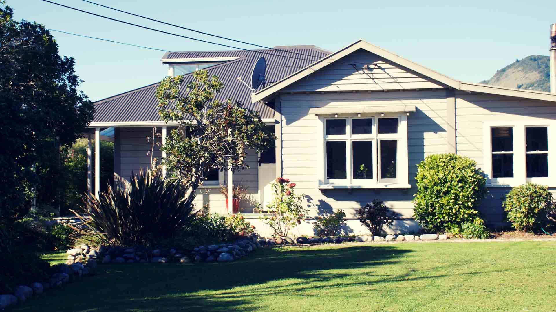 Exterior of a classic New Zealand bungalow.