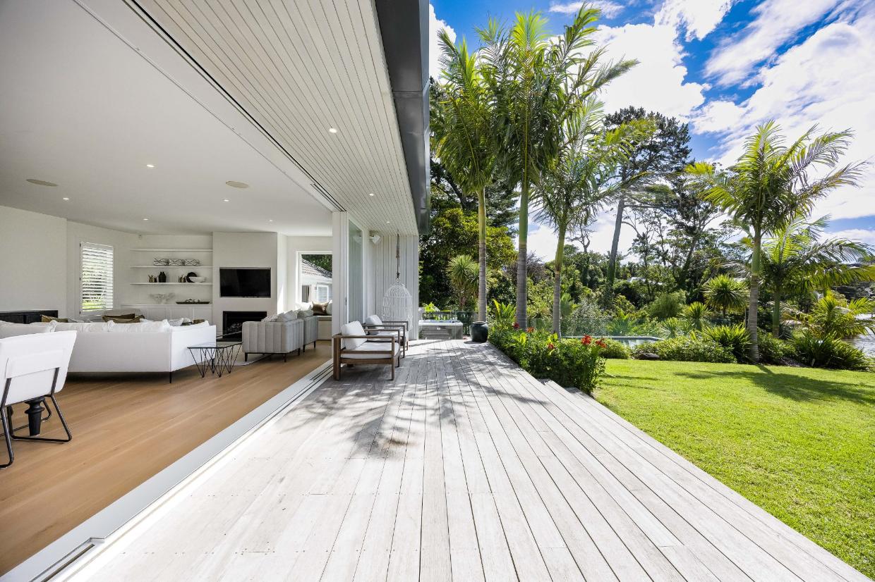 The home has been extensively renovated and now opens up at the back.