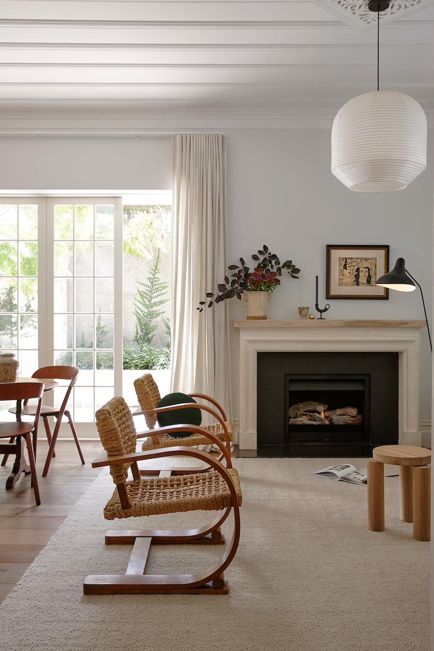 Living room of renovated Ponsonby villa 