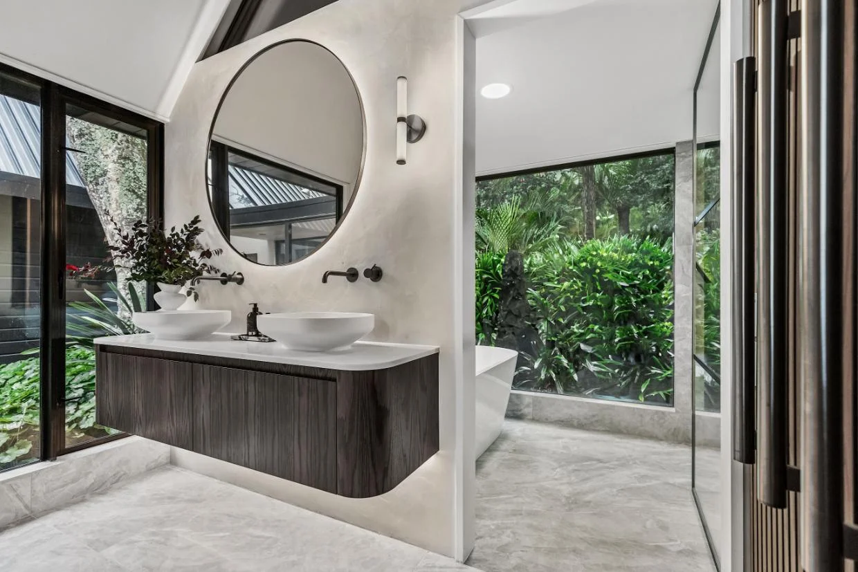 Bathroom vanity space