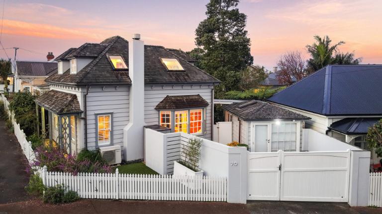 The house faces the side street, with the driveway is on Brighton Rd, but the angle of the road at this corner allows a full view of the front as you drive down the hill. Photo: Ray White
