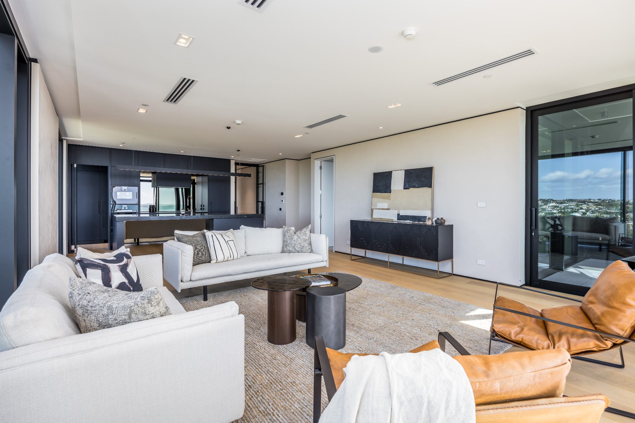 The living areas flow onto a sun-drenched terrace