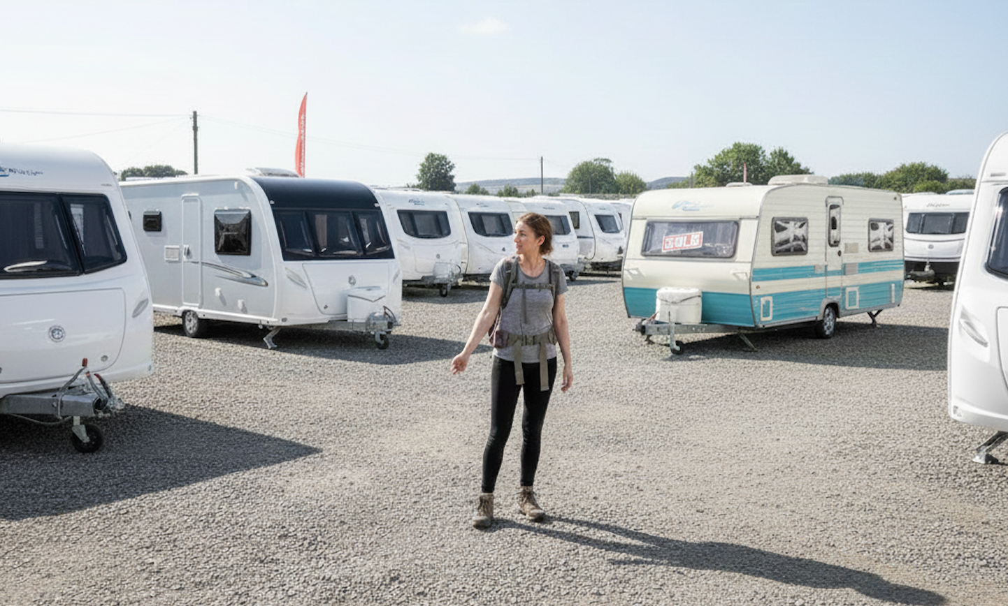 Buyer Weighing Up New vs. Used Caravans