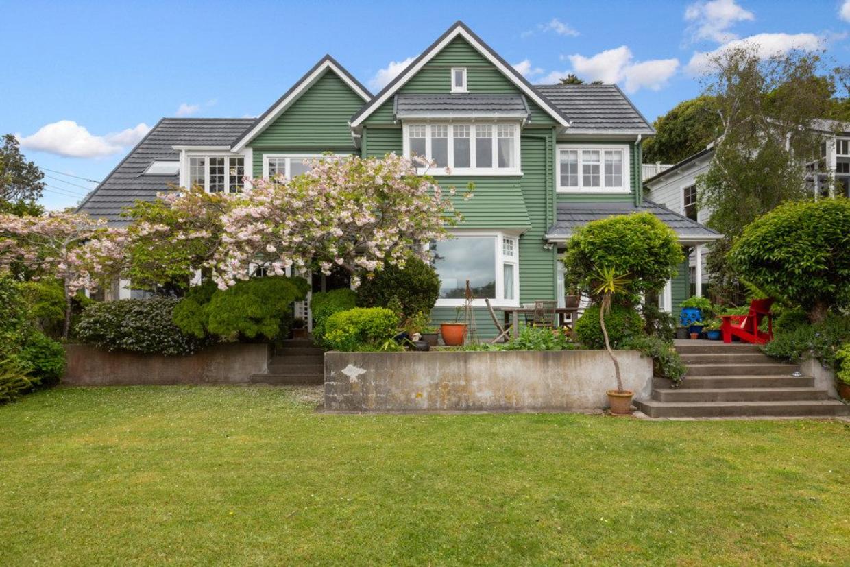 House and backyard.