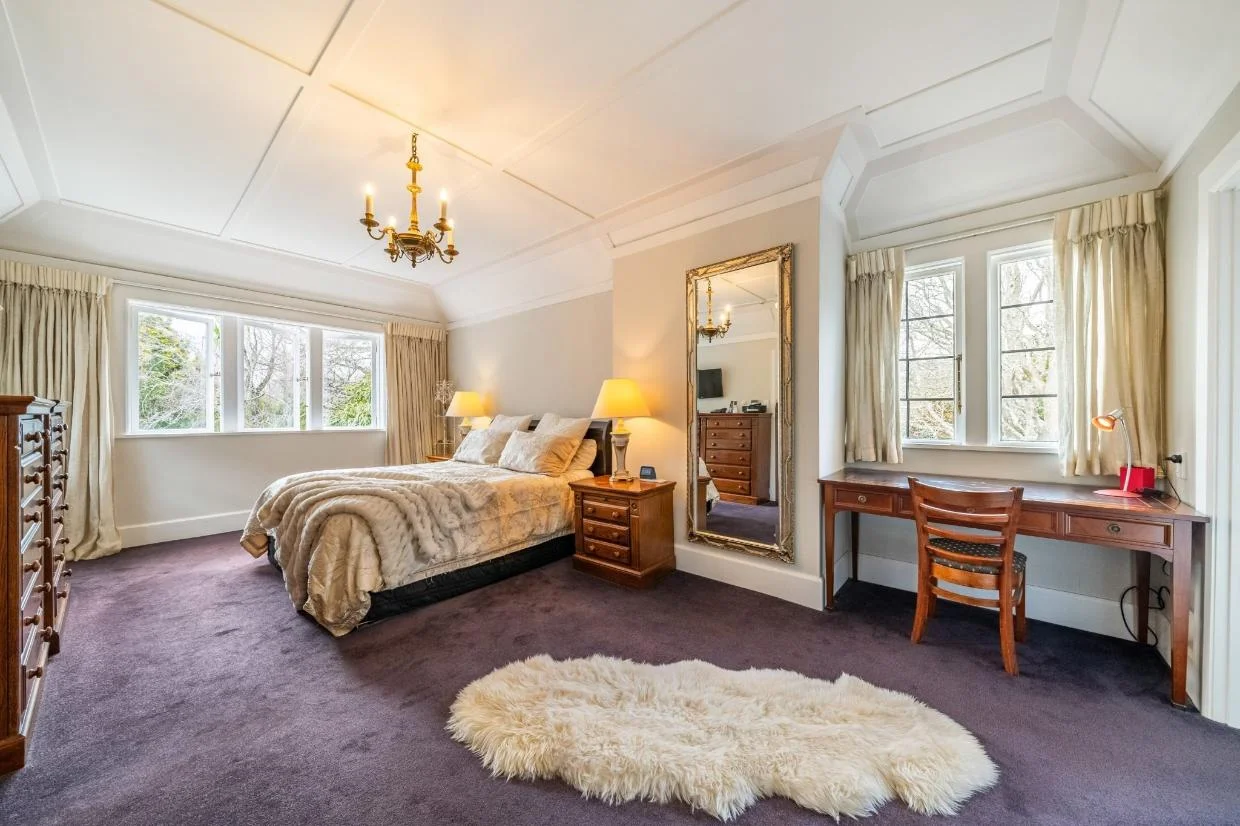 Bedrooms are large, with leafy outlooks.
