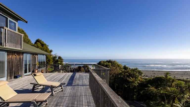 The deck is ready made for lounging on.