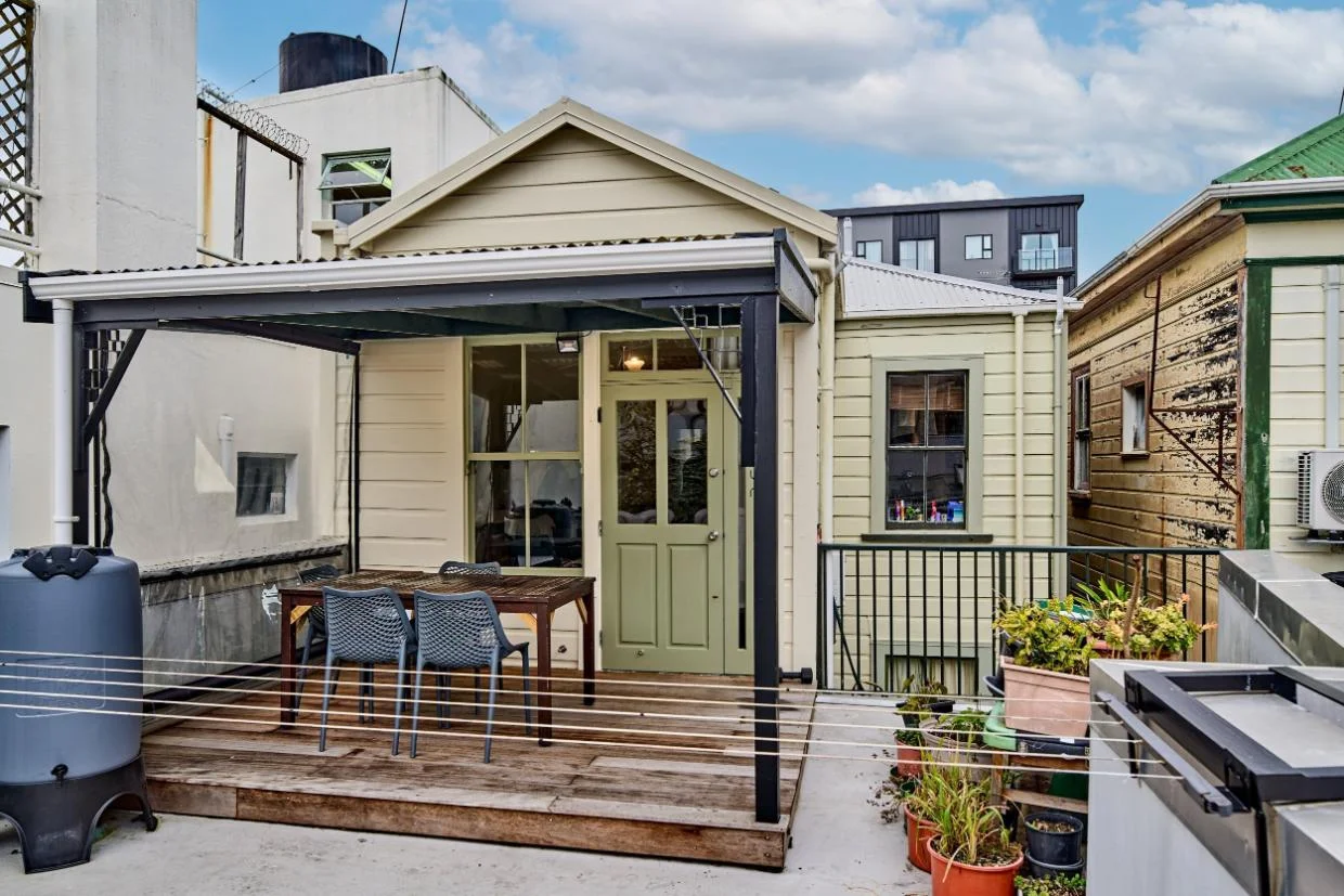 Pergola at cuba st property